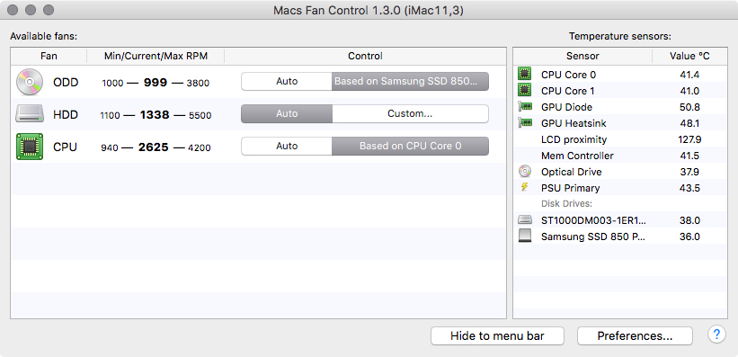 MFC 1.3.0 Main Screen Shot
